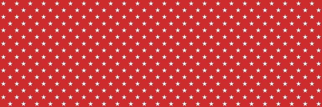 Seamless red wrapping texture with white stars