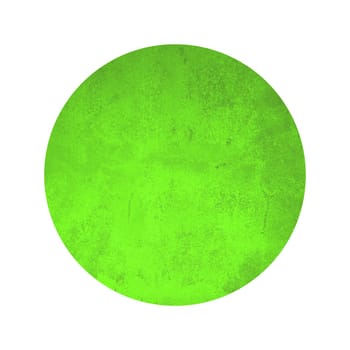 Green circle with old dirty grunge texture