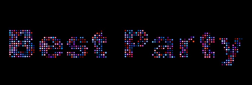 Best party led text