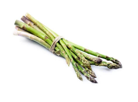 Asparagus isolated over white background