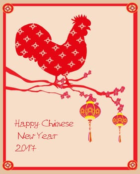 year of rooster design for Chinese New Year celebration
