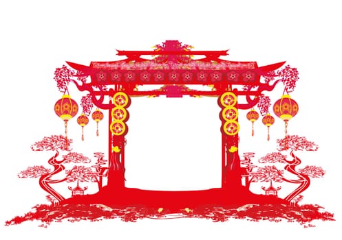 Mid-Autumn Festival for Chinese New Year card