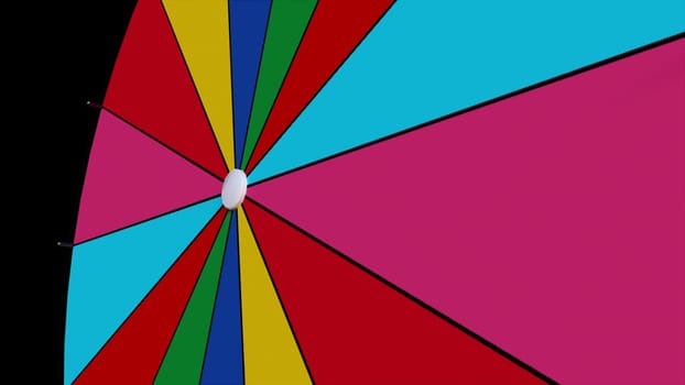 Spinning fortune wheel. Computer generated 3d render