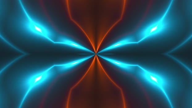Fractal light. Computer generated 3d render