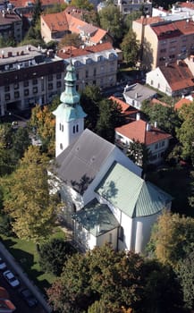 Saint John the Baptist church in Zagreb, Croatia