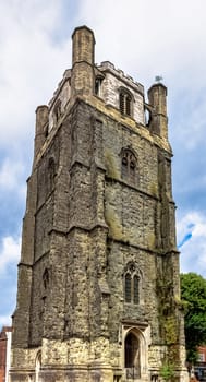 Chichester Cathedral (Cathedral Church of the Holy Trinity) free-standing medieval bell tower known as campanile in Chichester, West Sussex, United Kingdom
