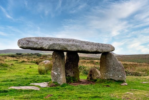 Lanyon Quoit - dolmen in Cornwall, England, United Kingdom