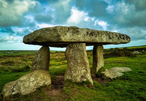 Lanyon Quoit - dolmen in Cornwall, England, United Kingdom