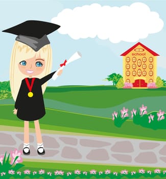 School-College Graduation - Girl