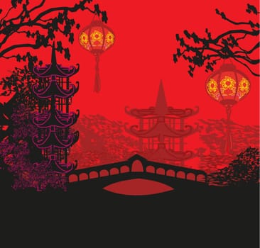 Mid-Autumn Festival for Chinese New Year card