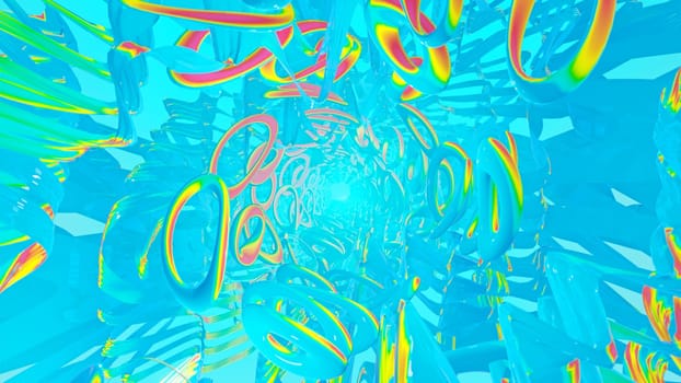 3D illustration Background for advertising and wallpaper in 80s retro and holographic scene. 3D rendering in decorative concept.