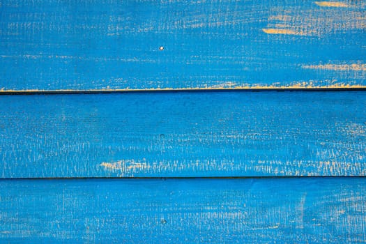 Blue painted horizontal wood background. Wooden classic blue boards wall with space for design.