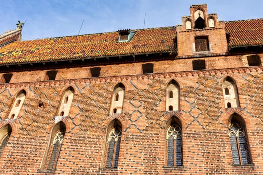Castle of the Teutonic Order in Malbork - the largest castle in the world by land area in Malbork, Pomerania, Poland