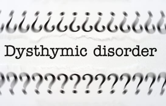 Dysthymic disorder