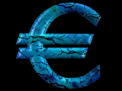Grunge Euro symbol