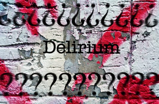 Delirium grunge concept