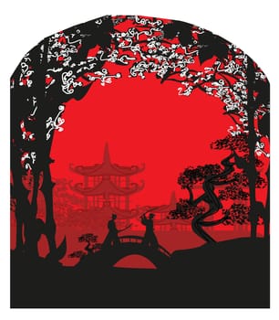 Japanese Samurai fighters card