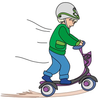 little boy ride on scooter