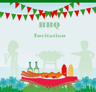 Barbecue Party Invitation