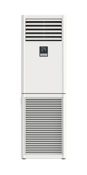 Floor standing air conditioner isolated on white background, front view
