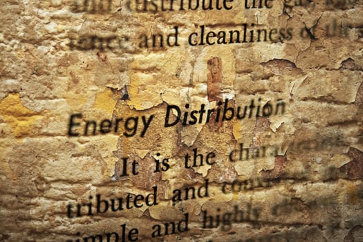 Energy distribution