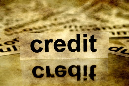 Grunge credit concept