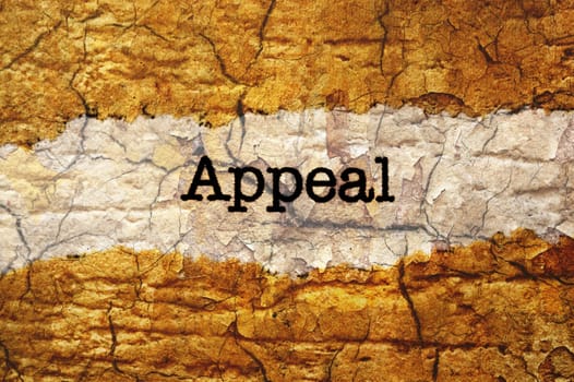 Appeal grunge concept