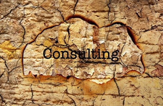 Consulting grunge concept
