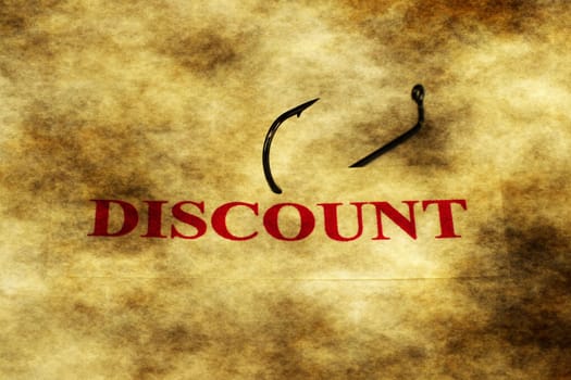 Discount tag on hook