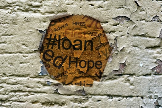 Loan grunge concept