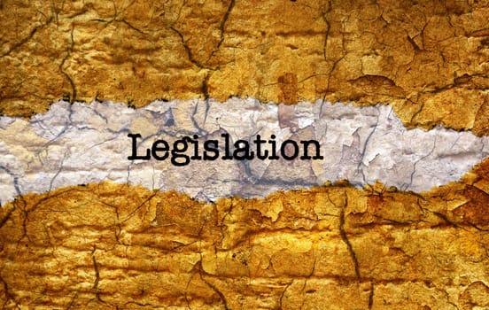 Legislation grunge concept