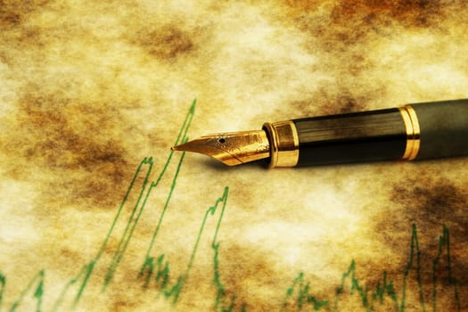 Stock market chart