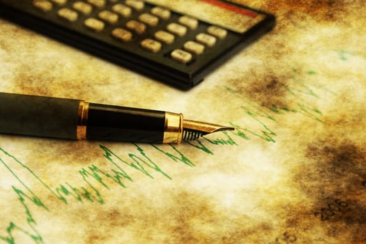 Stock market chart