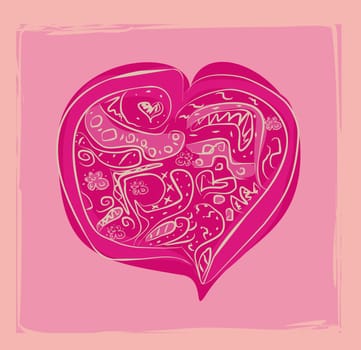 The Valentine's day. vector