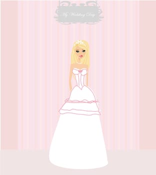 Beautiful bride card