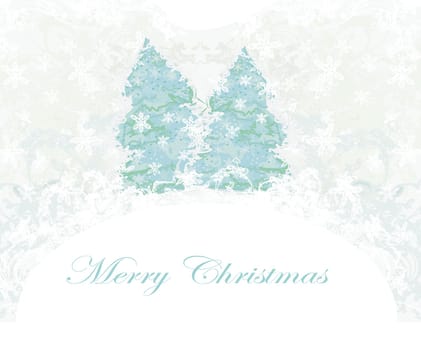 Abstract christmas tree card