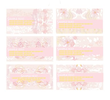 Set of various business cards