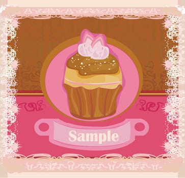 Lovely Cupcake Design card