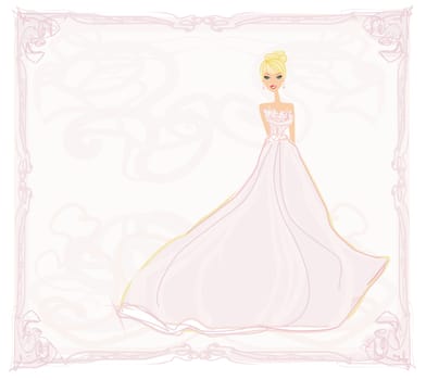 Beautiful bride card