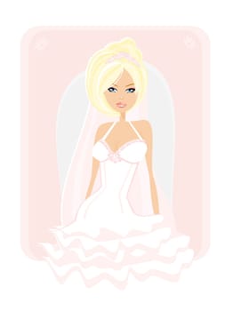 Beautiful bride card