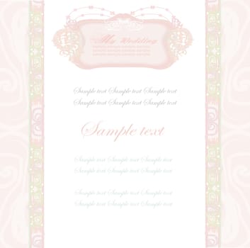 invitation vintage card
