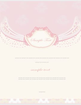 invitation vintage card