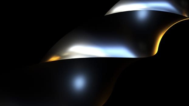 Metall spiral. Computer generated 3d render