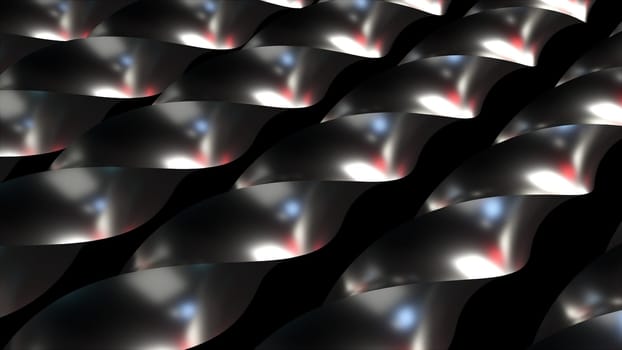 Metall spiral. Computer generated 3d render