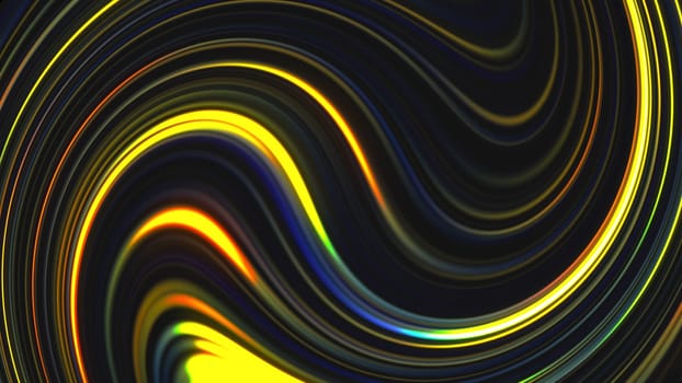 Curved lines. Computer generated 3d render