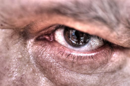 Eye close up