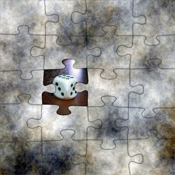 Gambling puzzle concept