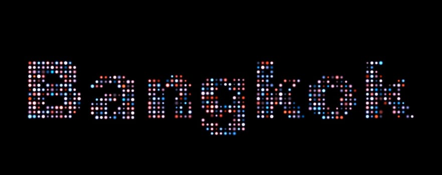 Bangkok led text