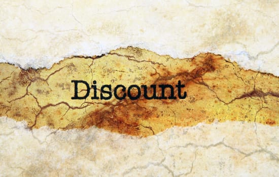 Discount grunge concept