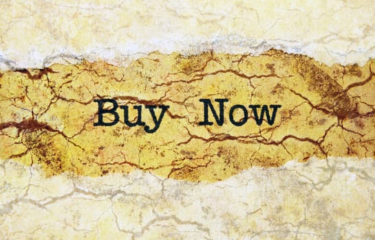 Buy now grunge concept